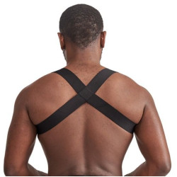 Mr B - Mister B Harnais élastique X-Back Noir-Jaune